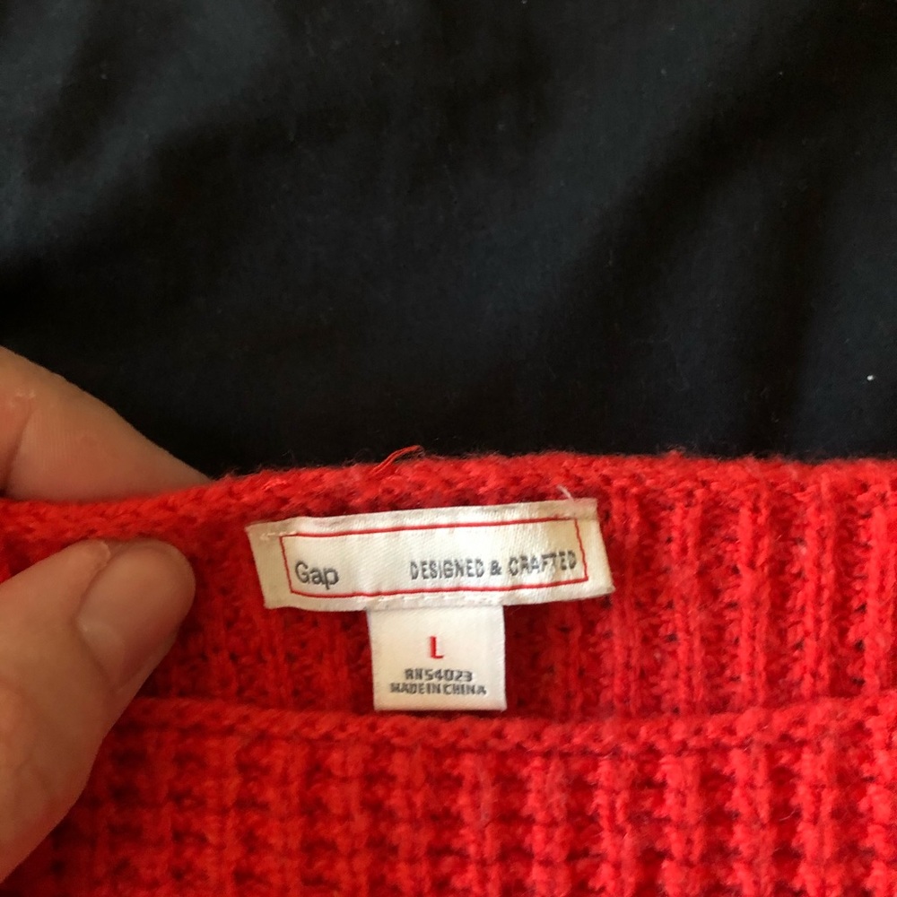 gap orange/red sweater 🎃 - Picture 3 of 4